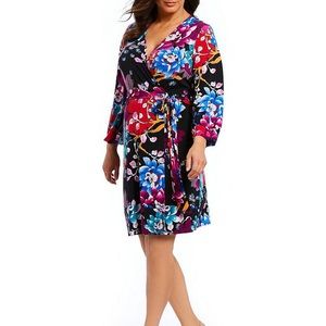 Calvin Klein Floral Faux Wrap Dress NWT